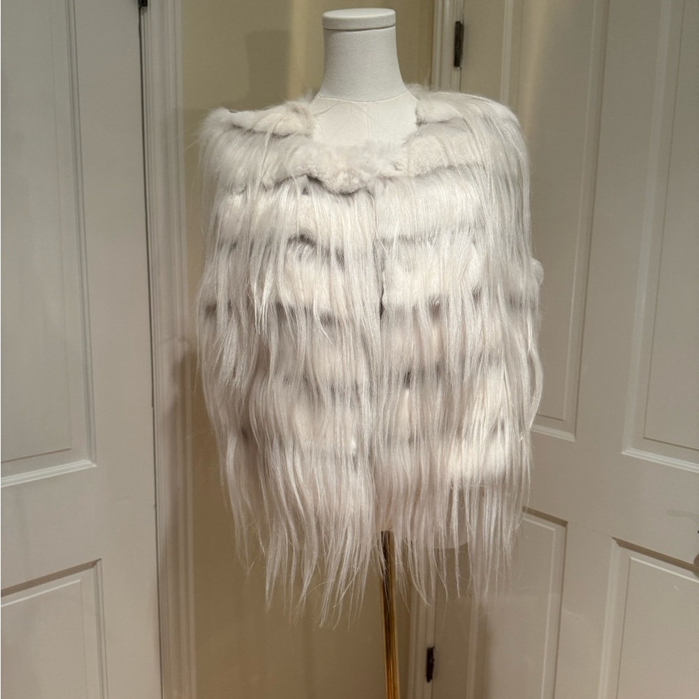 Chic White Fur Women's Vest